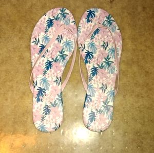Lauren Conrad Floral Flip Flops